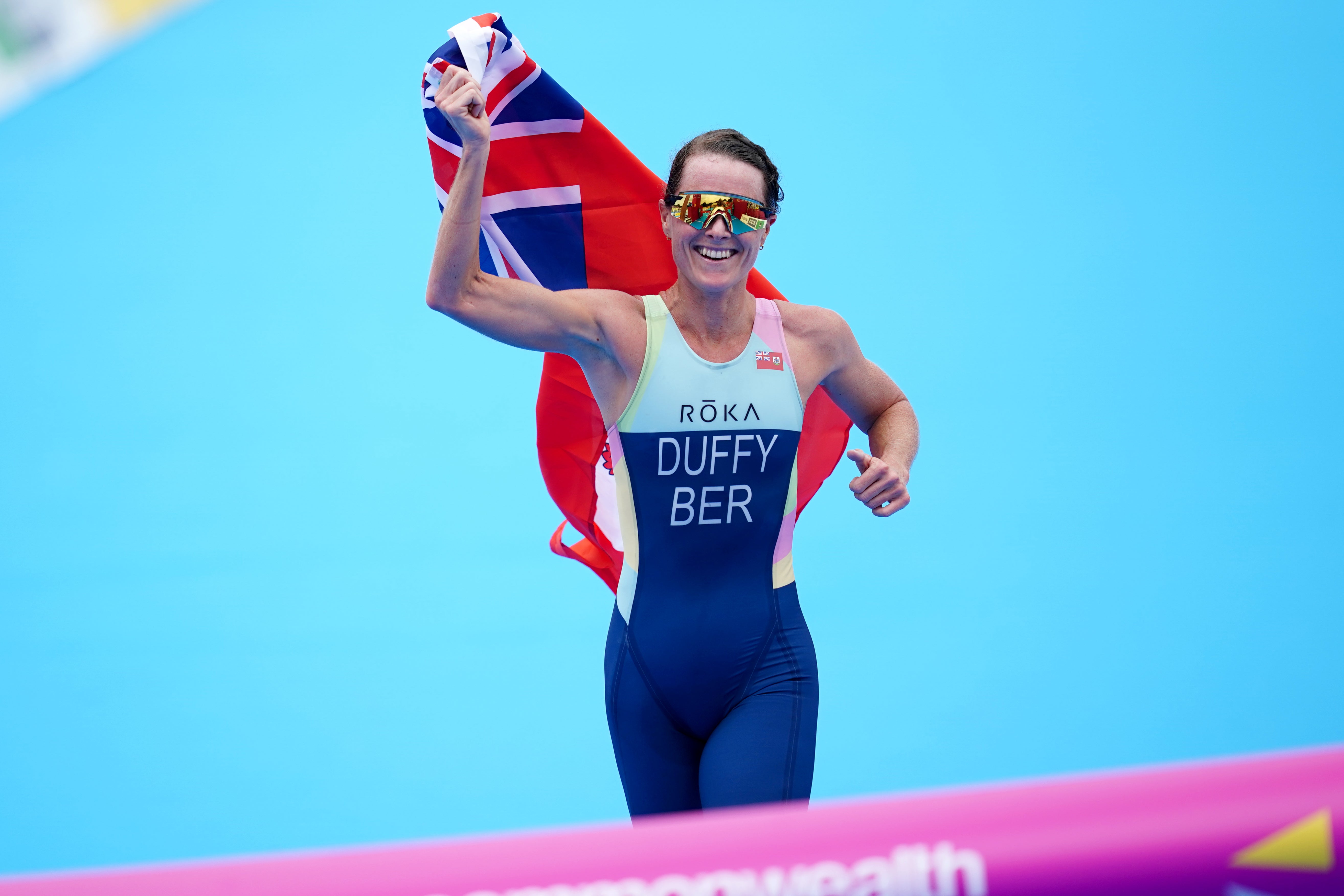 Flora Duffy became a double Commonwealth gold winner (David Davies/PA)