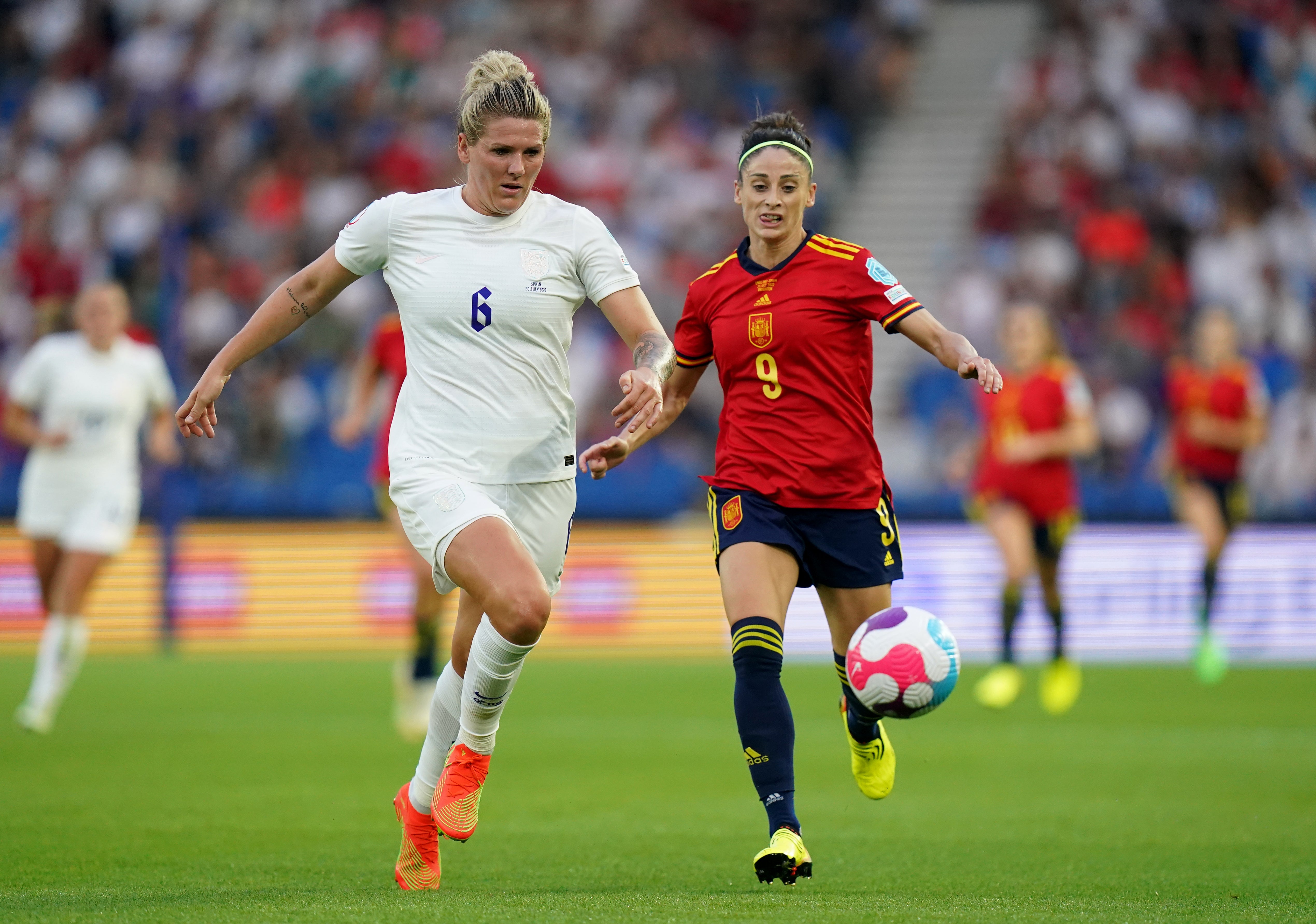 England’s Millie Bright will be crucial to limiting Germany’s threat in the final (Adam Davy/PA)