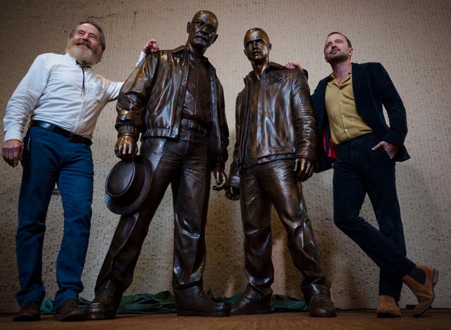 APTOPIX Breaking Bad Statue