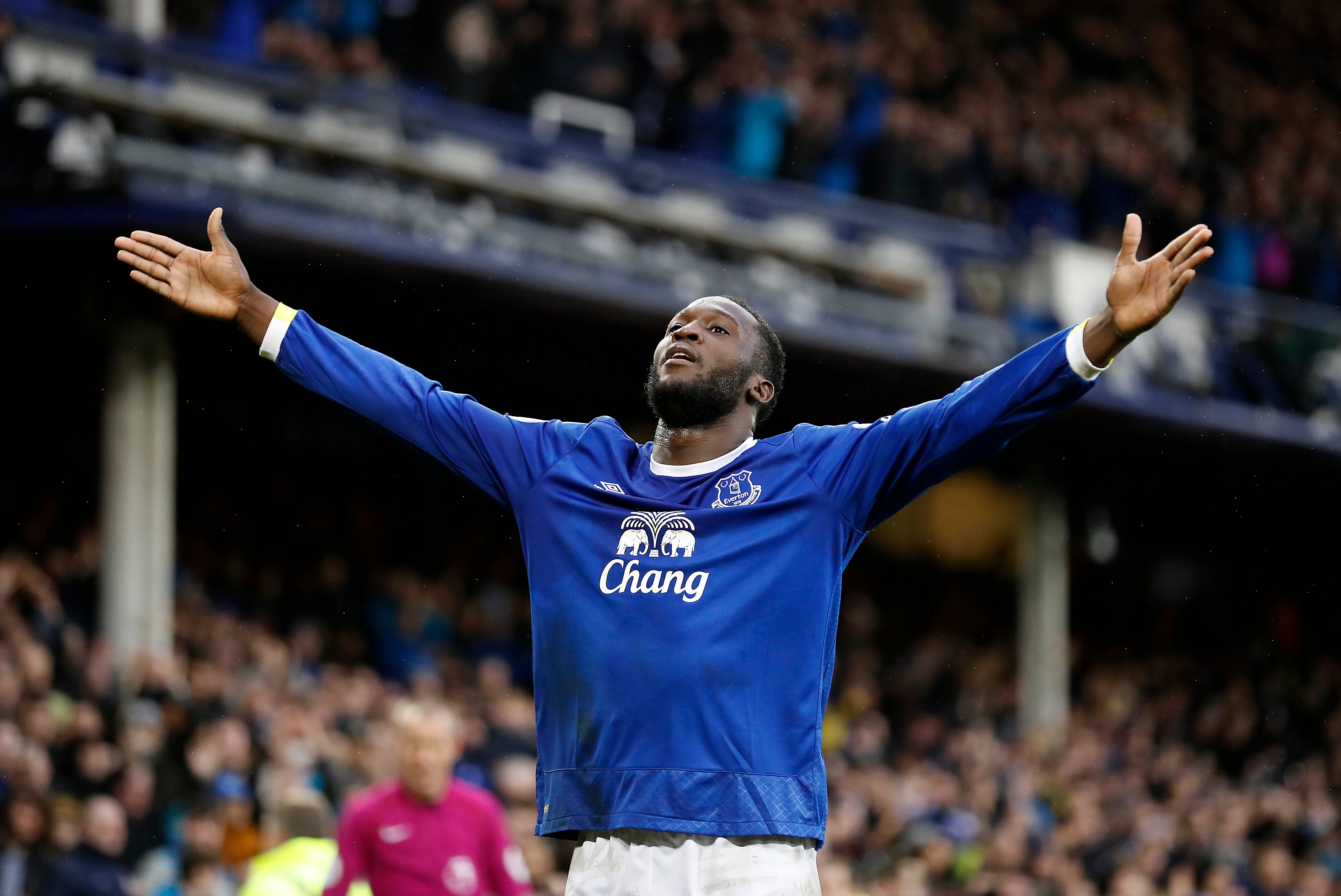 Romelu Lukaku signed for Everton on a permanent basis on this day in 2014 (Martin Rickett/PA)