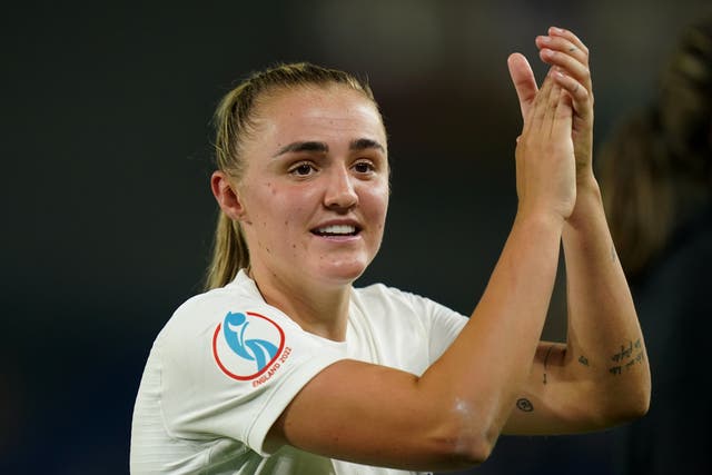 Georgia Stanway has started all of England’s games at Euro 2022 (Adam Davy/PA).