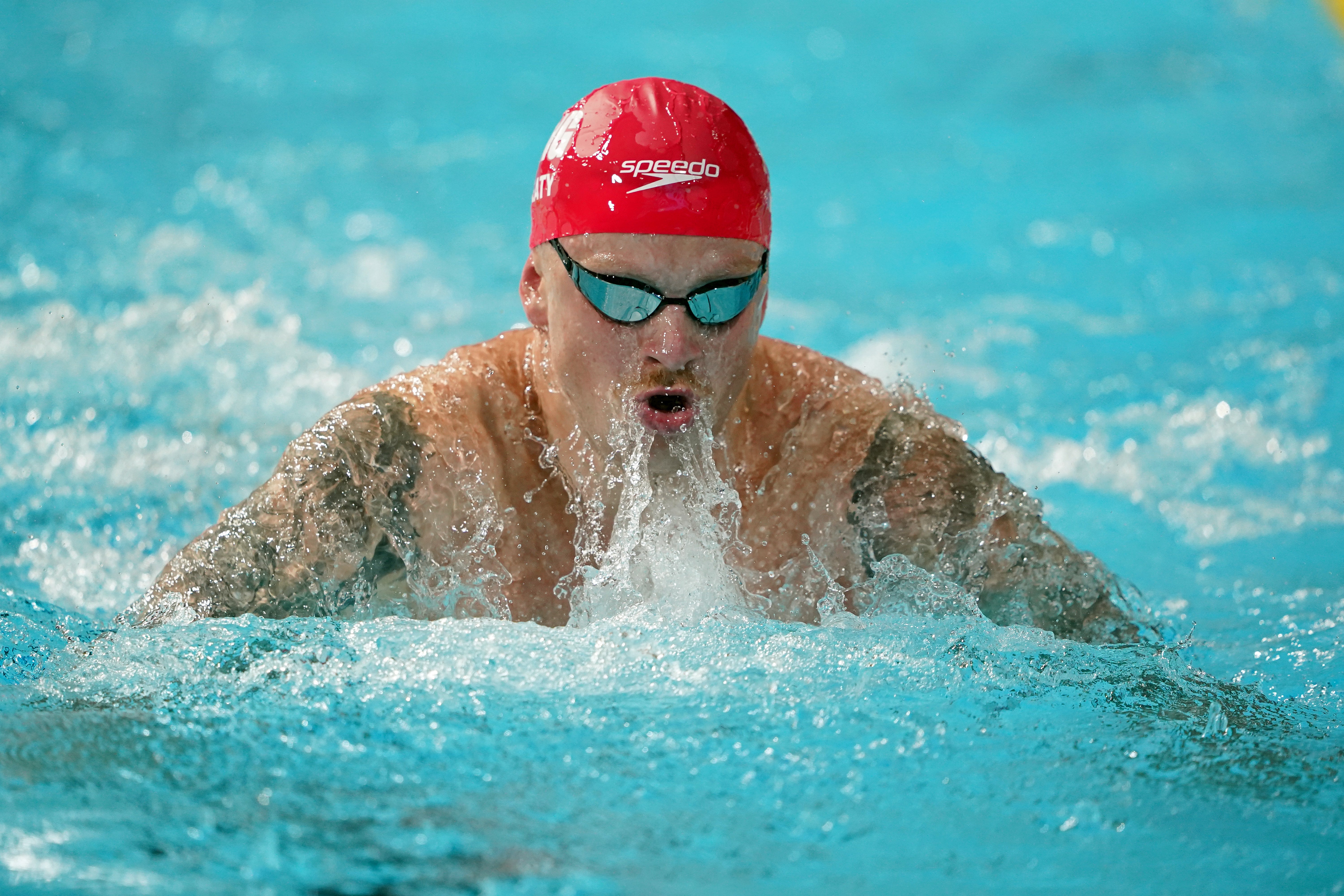 Adam Peaty is targeting a hat-trick of men’s 100m breaststroke titles at the Commonwealth Games (Zac Goodwin/PA)