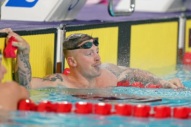 Adam Peaty breezed into the men’s 100m breaststroke semi-finals at the Commonwealth Games (Zac Goodwin/PA)