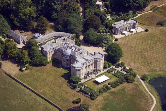 <p>The grounds of Daylesford House, Gloucestershire, where Boris and Carrie Johnson hosted their wedding party on Saturday </p>