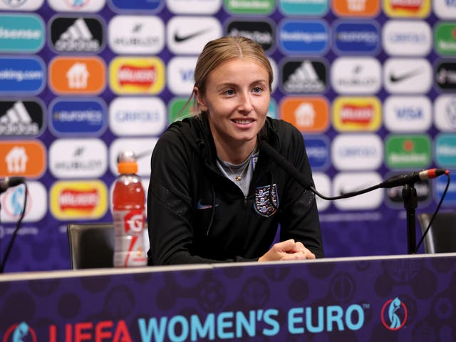 <p>England captain Leah Williamson is preparing to face Germany at Wembley</p>