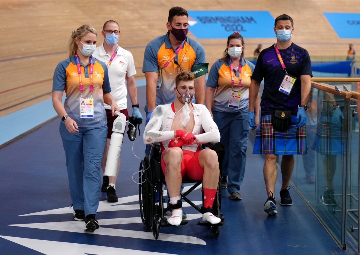 Silver for Jack Carlin as Joe Truman is taken to hospital after high-speed crash