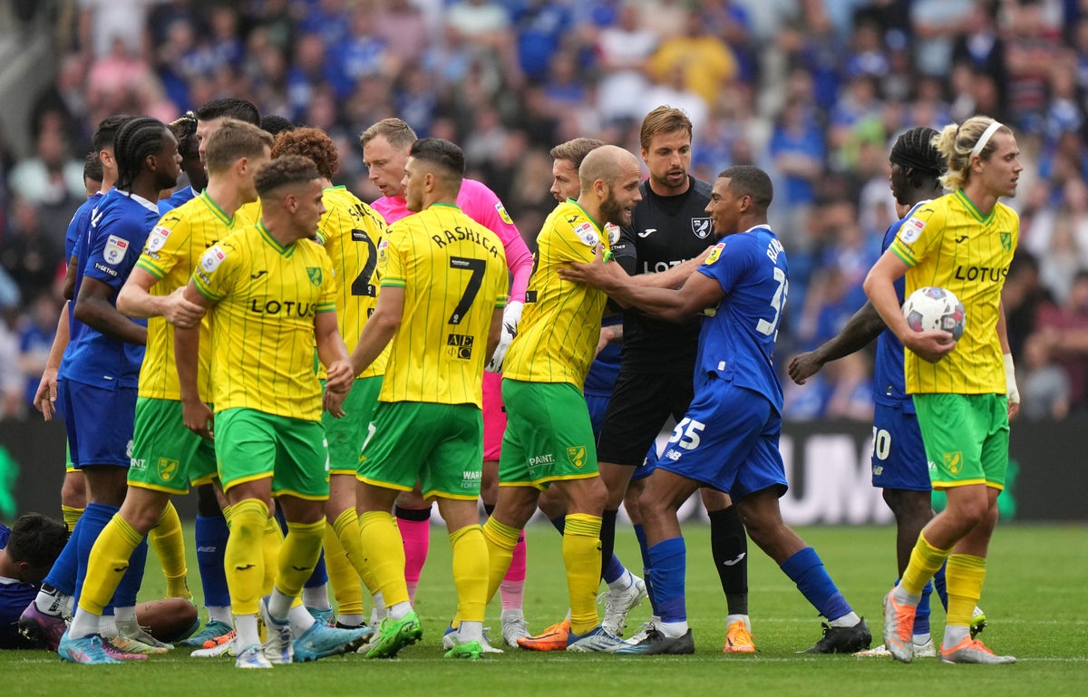 Norwich suffer opening loss to Cardiff in fiery clash as Millwall start strongly