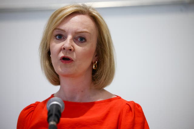 Liz Truss is pitching herself as the ‘education prime minister’ (Henry Nicholls/PA)