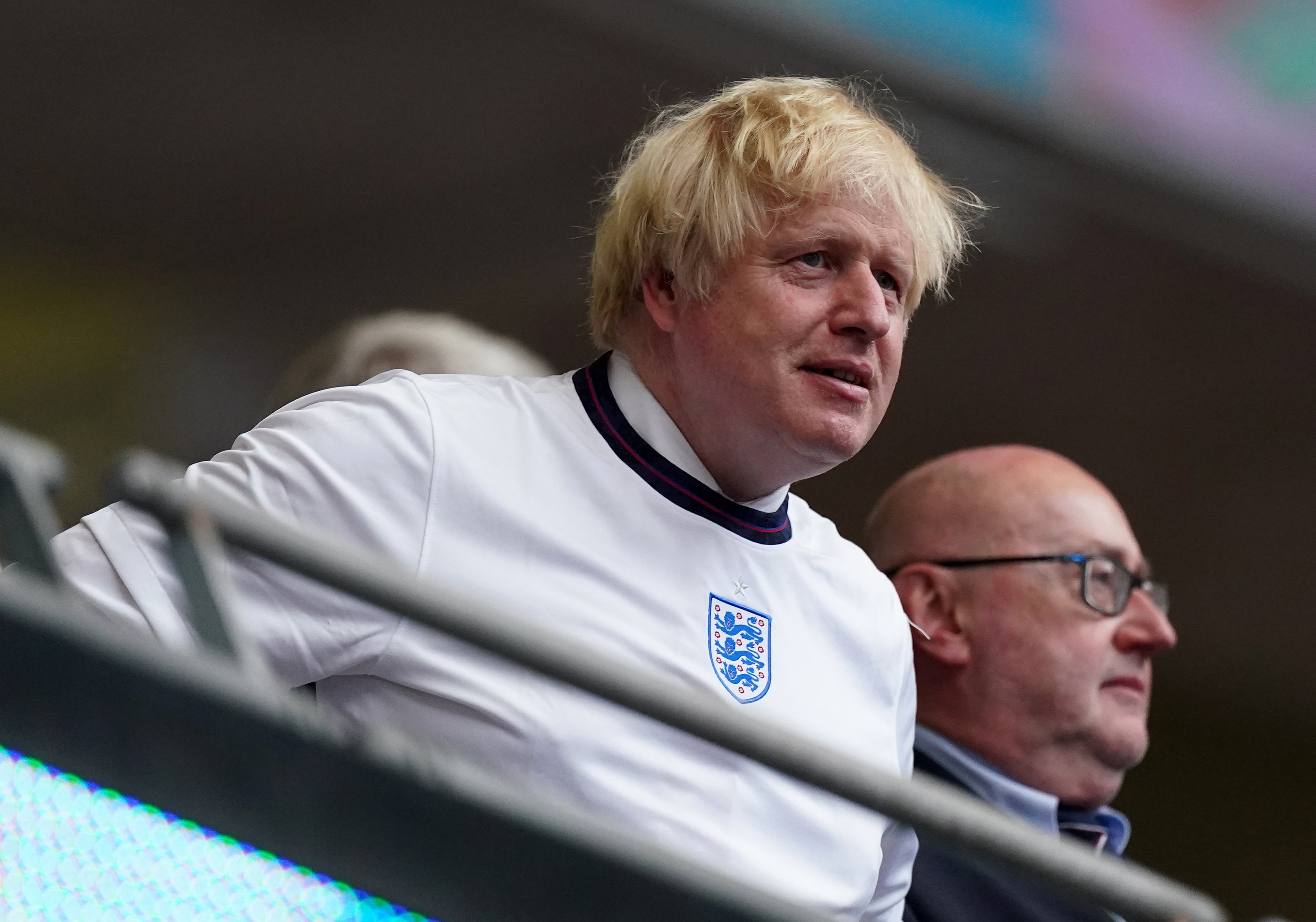 Prime Minister Boris Johnson during the Uefa Euro 2020 Final at Wembley (Mike Egerton/PA)