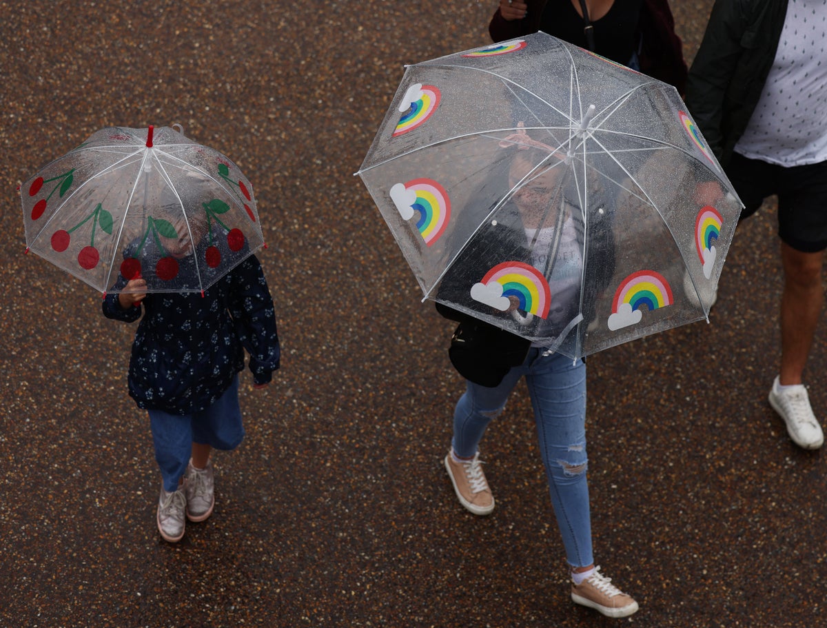 Heavy rain and thunderstorms set to lash UK amid tropical muggy weather