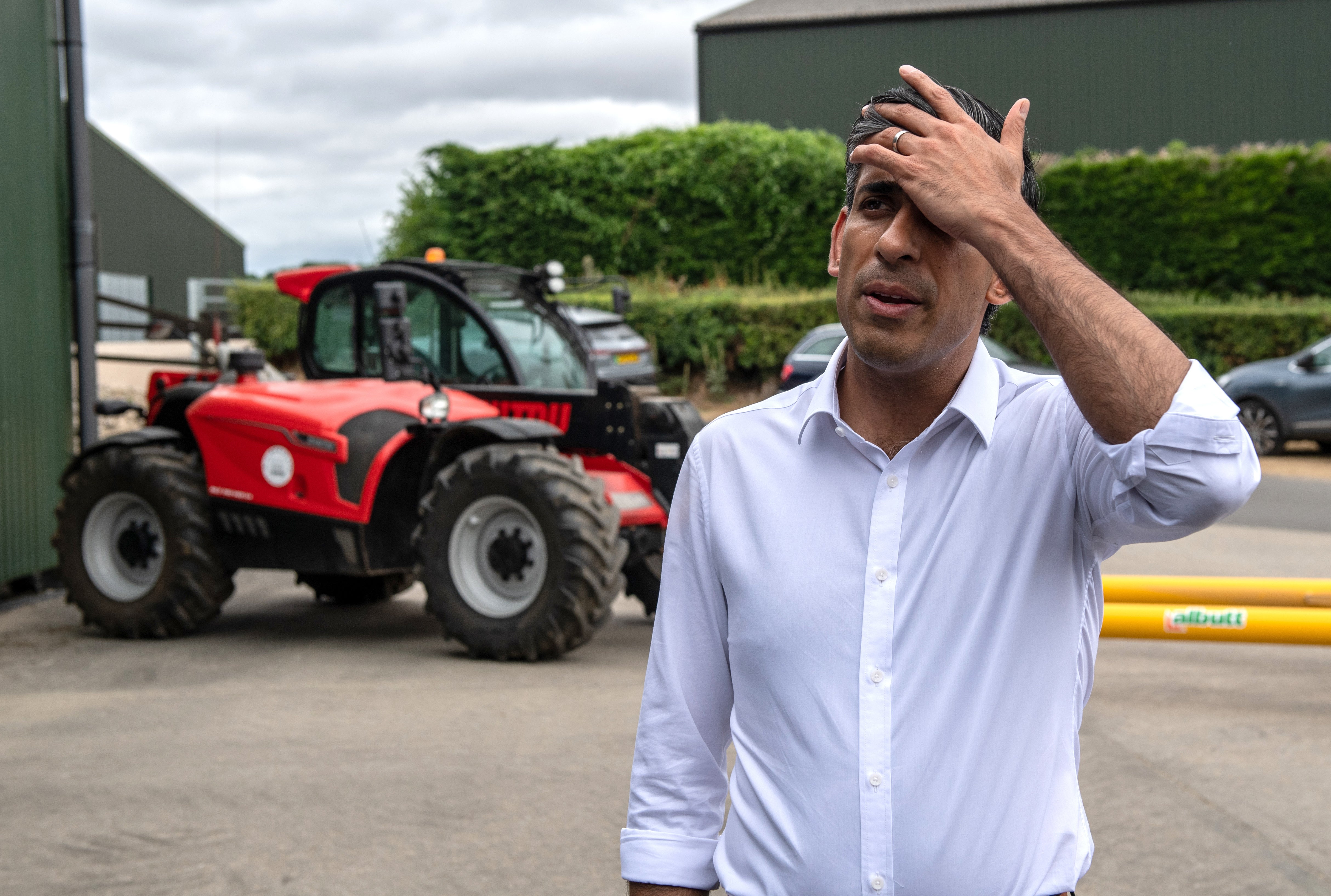 Rishi Sunak has acknowledged he is ‘playing catch-up’ as his rival maintains a clear lead in the leadership race while appearing to claim for himself the sought-after underdog status (Chris J Ratcliffe/PA)