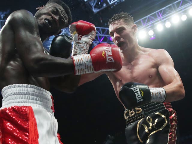 <p>Chris Billam-Smith (right) outpointed Isaac Chamberlain to retain the European and Commonwealth cruiserweight titles</p>