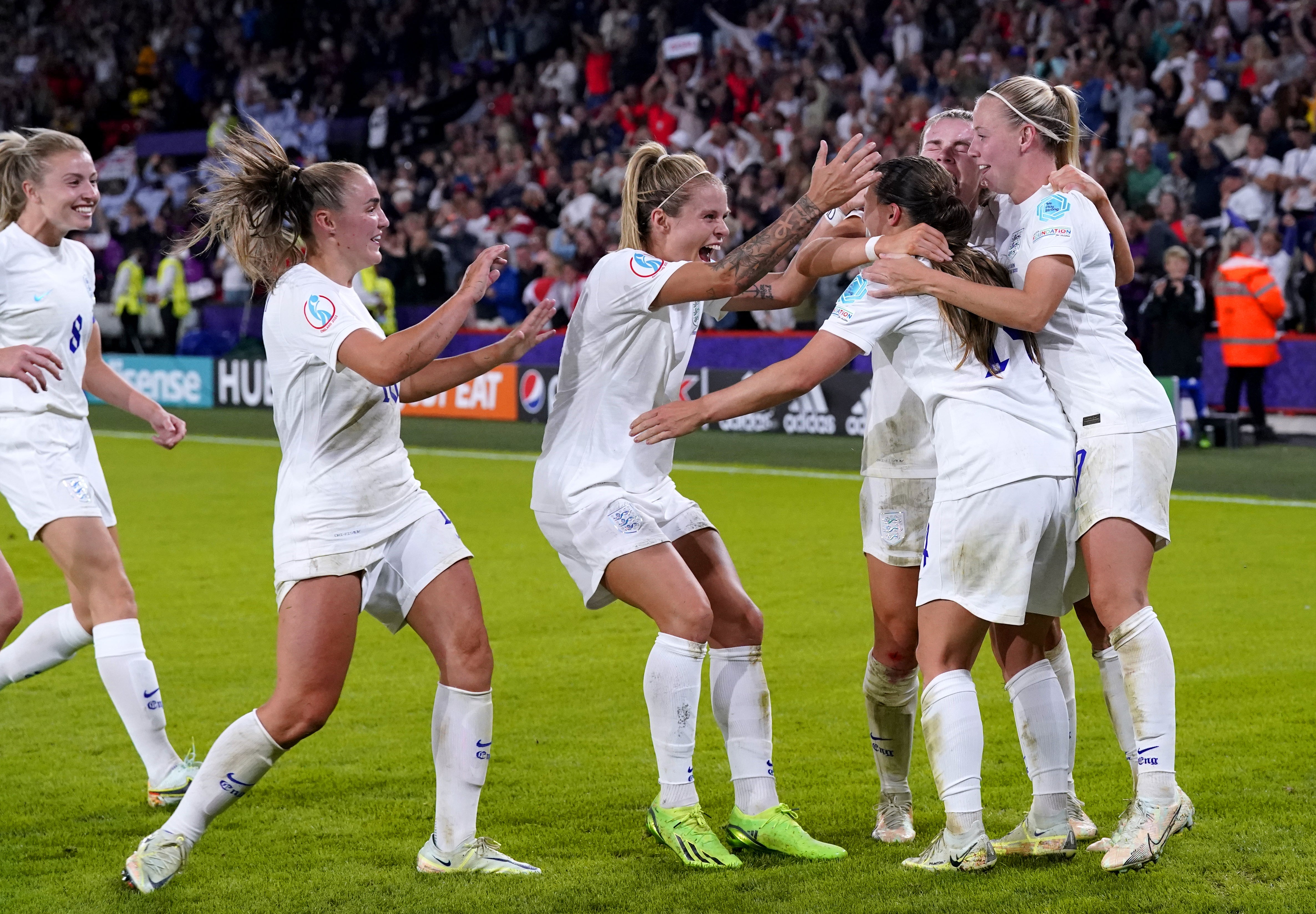 England face Germany in the final of Euro 2022 on Sunday (Danny Lawson/PA)