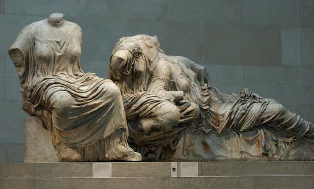 Sections of the Parthenon Marbles at the British Museum (Matthew Fearn/PA)