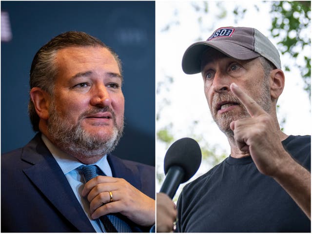 <p>Ted Cruz and Jon Stewart argued on social media over the burn pits aid bill</p>