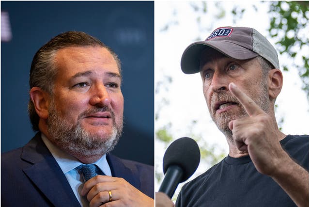 <p>Ted Cruz and Jon Stewart argued on social media over the burn pits aid bill</p>