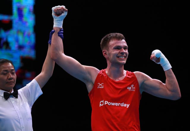 Lewis Richardson is into the middleweight quarter-finals at the Commonwealth Games (Adam Davy/PA)