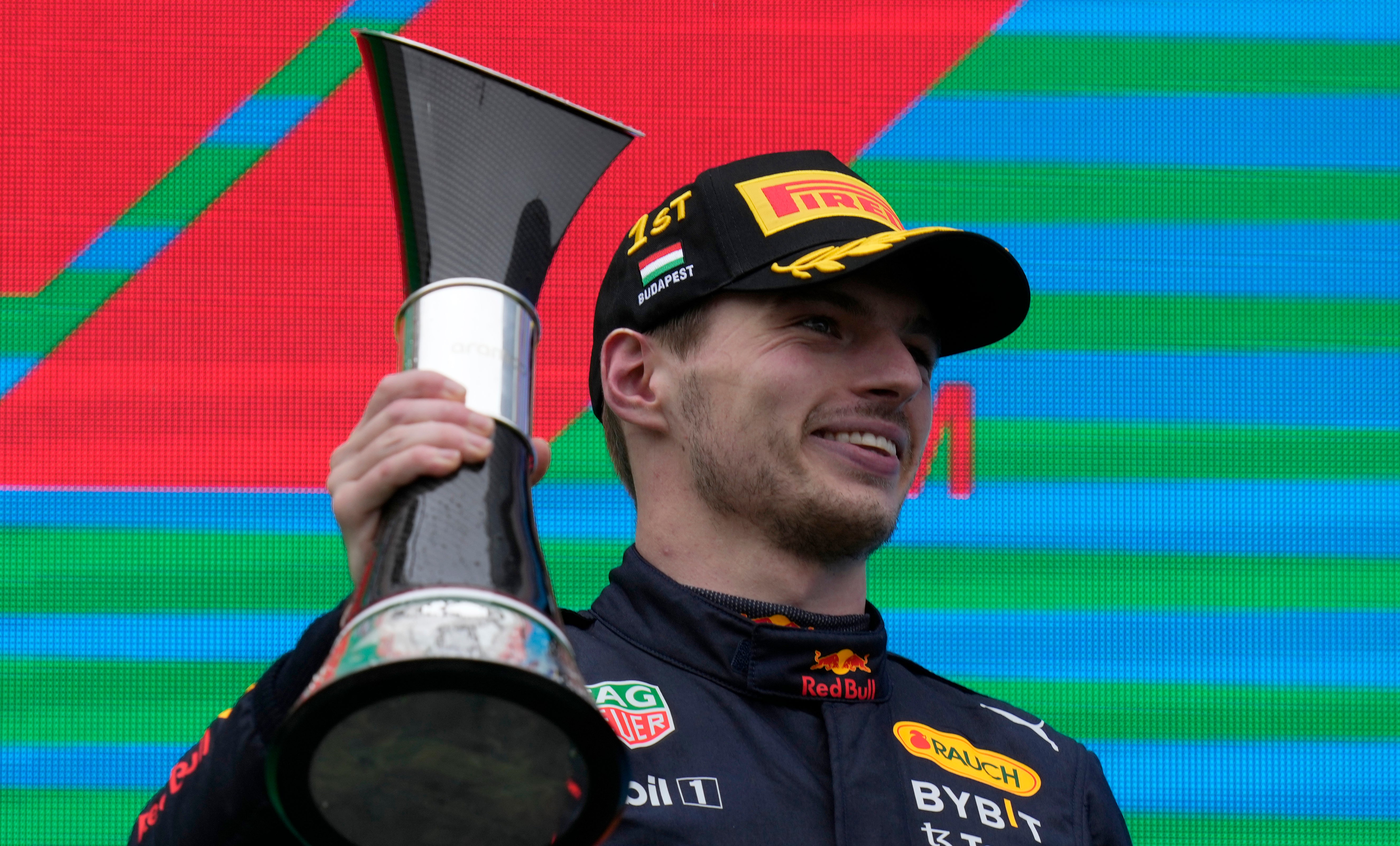 Max Verstappen claimed his eighth win of the season at the Hungarian Grand Prix (Darko Bandic/AP)