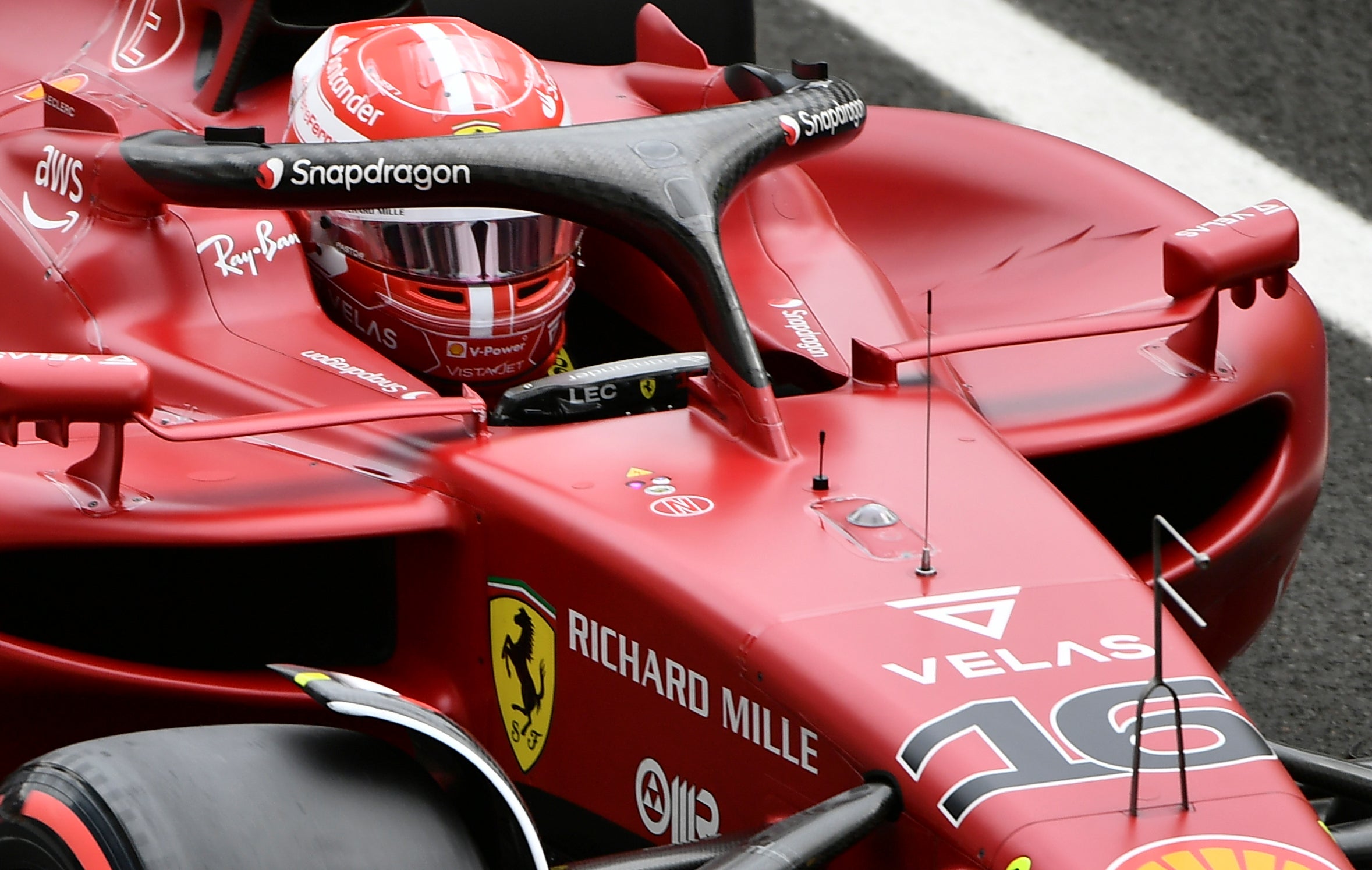 Charles Leclerc finished a disappointing sixth on Sunday (Anna Szilagyi/AP)