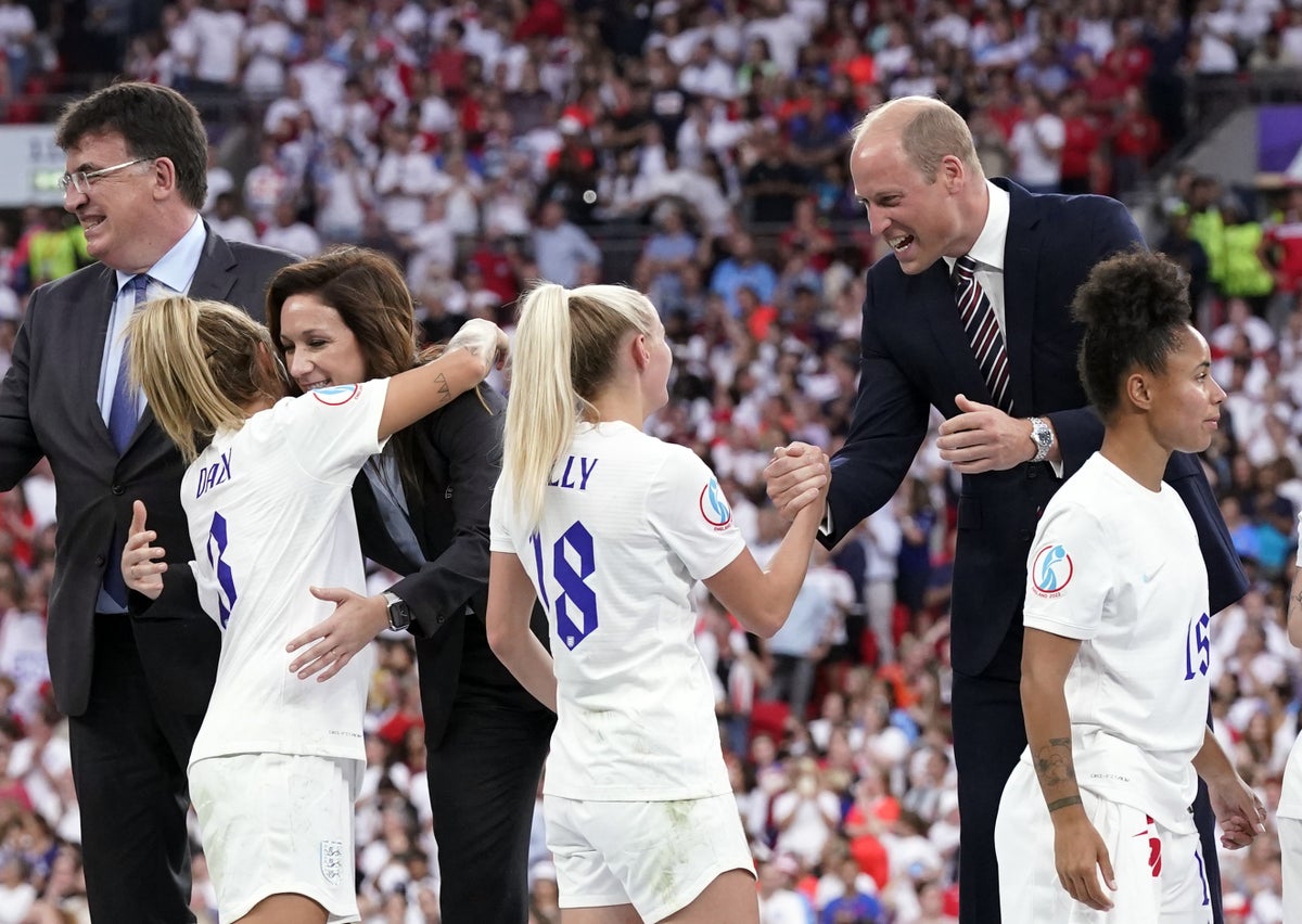 Queen and Duke of Cambridge hail ‘inspirational’ England after Euro 2022 triumph