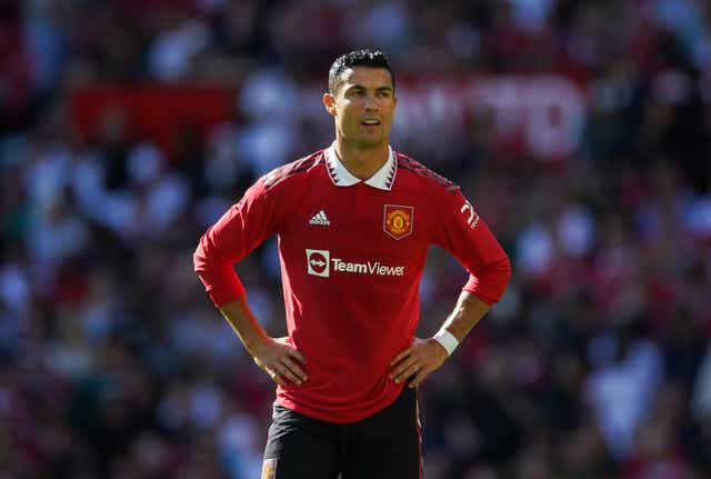 Cristiano Ronaldo played 45 minutes for Manchester United in their pre-season friendly with Rayo Vallecano (Dave Thompson/PA)