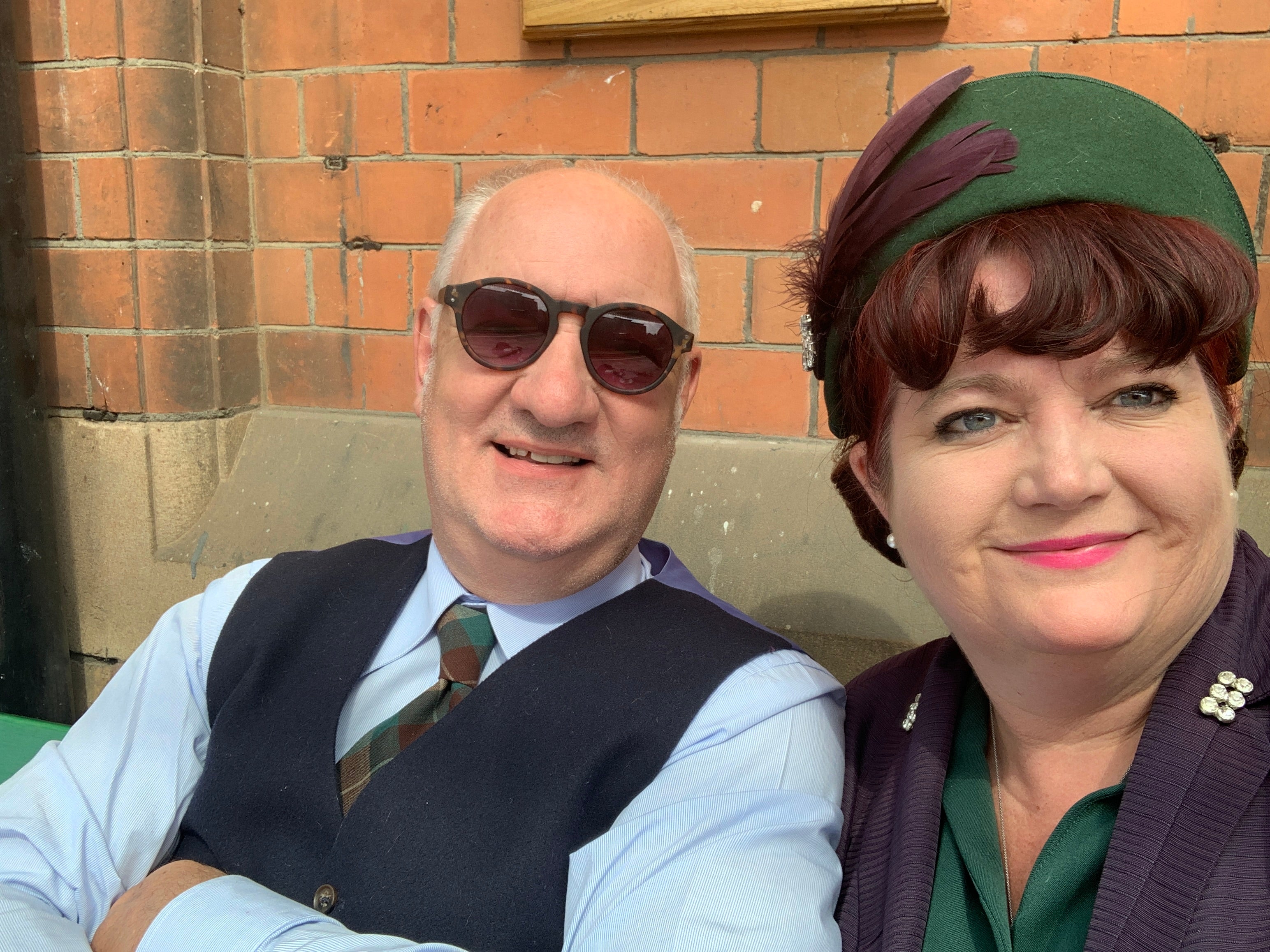 Teresa Fisher, 50, from Stone in Staffordshire took up the hobby in 2018 with her husband Steve, 62, and became hooked after enjoying their first 1940s event at a heritage railway station. (Teresa Fisher/PA)