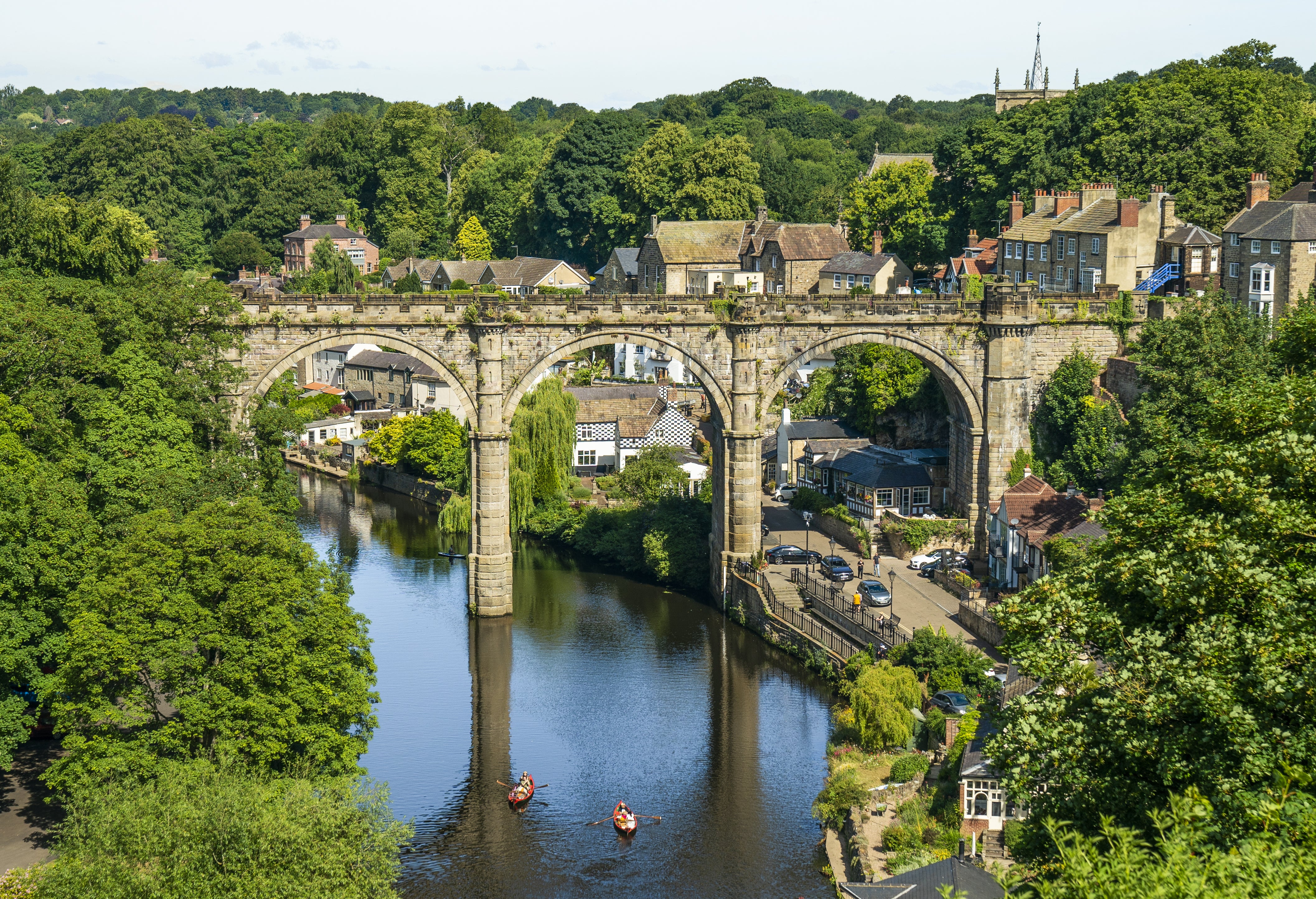 The Knaresborough Viaduct on River Nidd in North Yorkshire (Danny Lawson/PA)