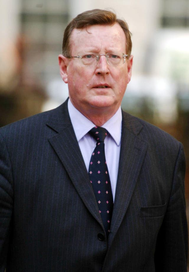 Former leader of the Ulster Unionist Party David Trimble (Andrew Stuart/PA)