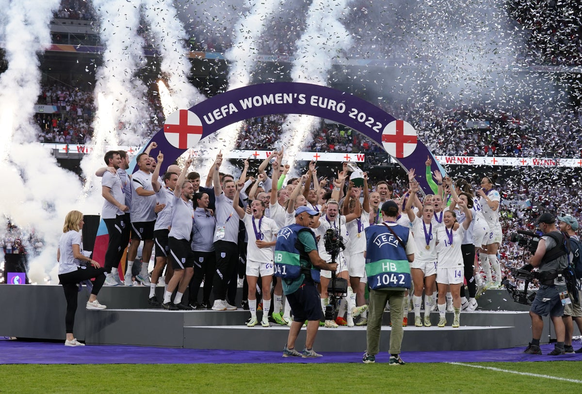 ‘We changed society’: Jubilant scenes as England crowned Euro 2022 champions