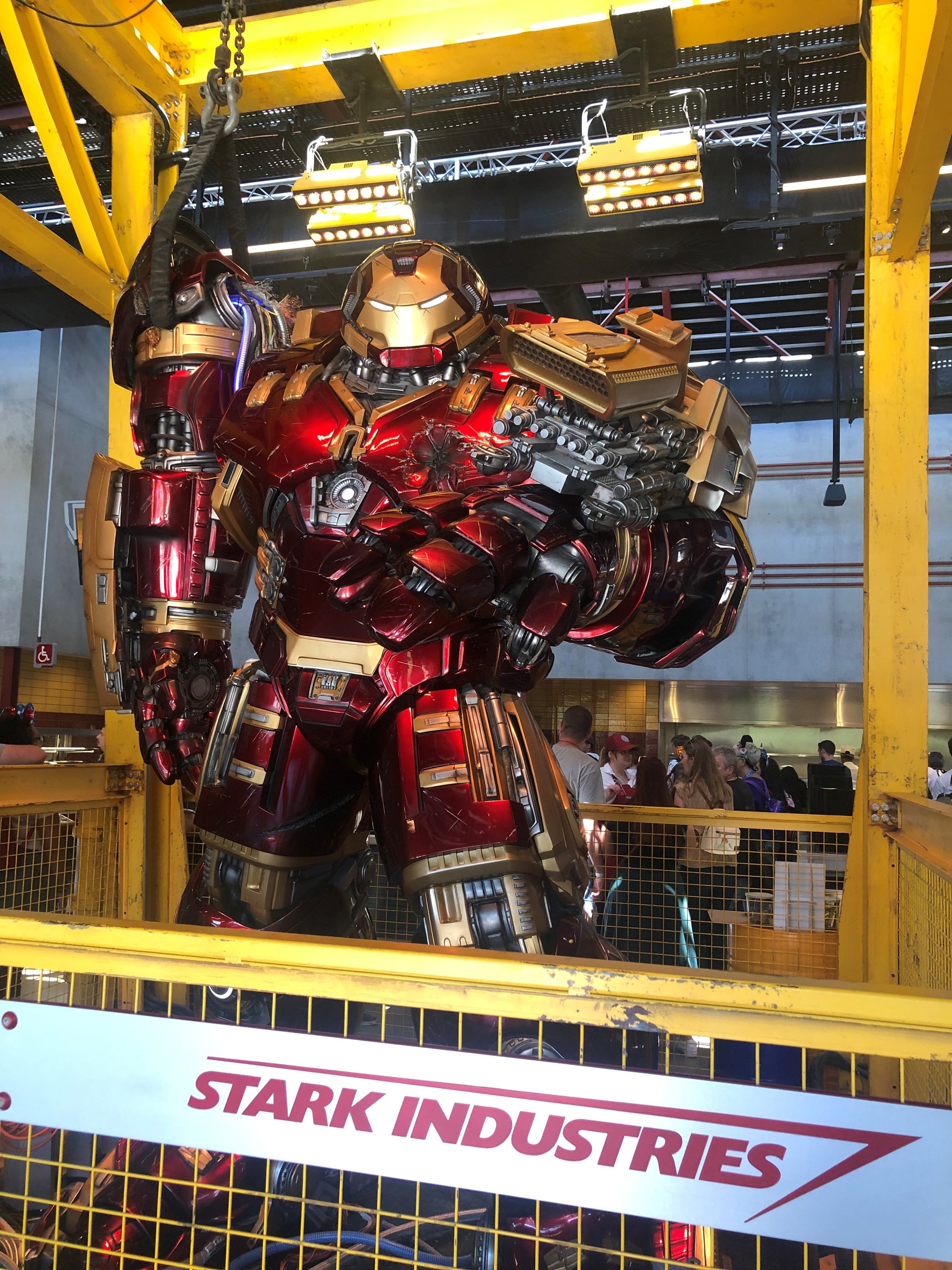 The Hulkbuster in Stark Factory at Avengers Campus in Disneyland Paris (Damon Smith/PA)