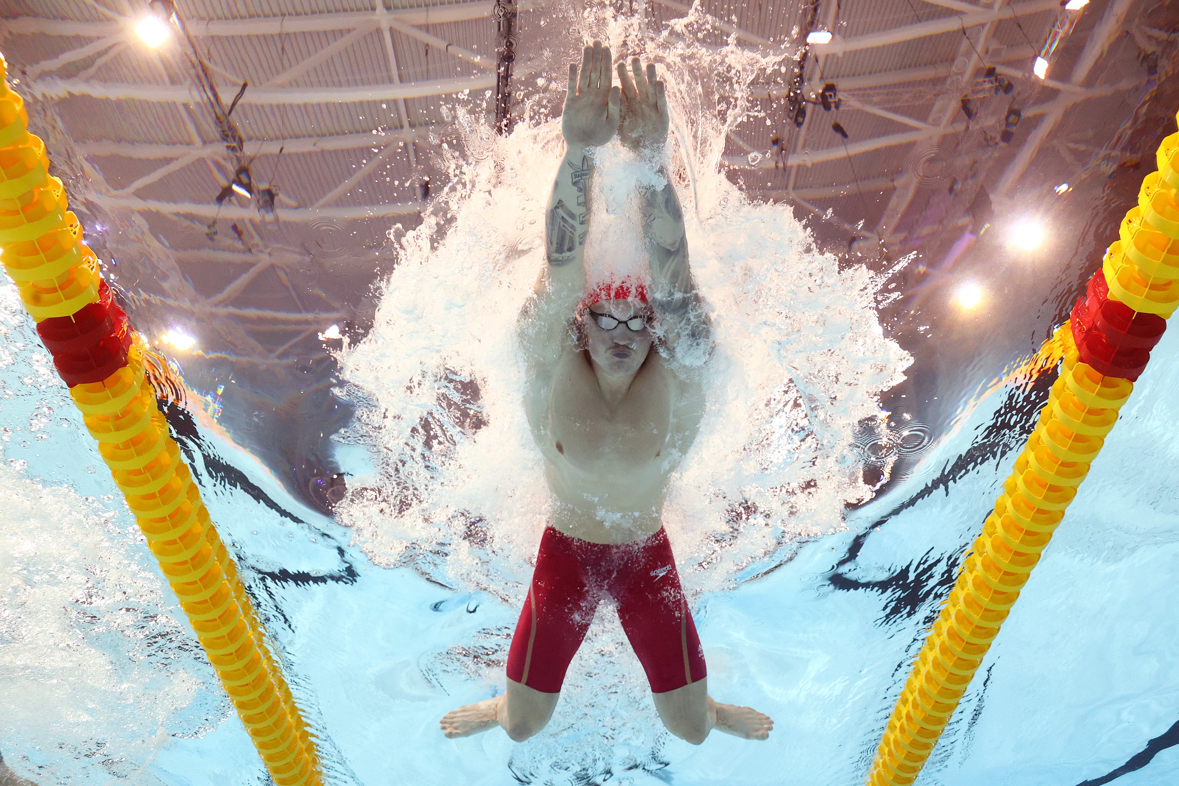In the water at the Commonwealth Games in Birmingham