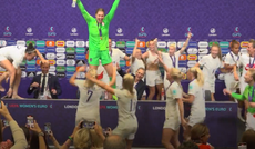 England players gatecrash Sarina Wiegman’s press conference after Euro 2022 triumph