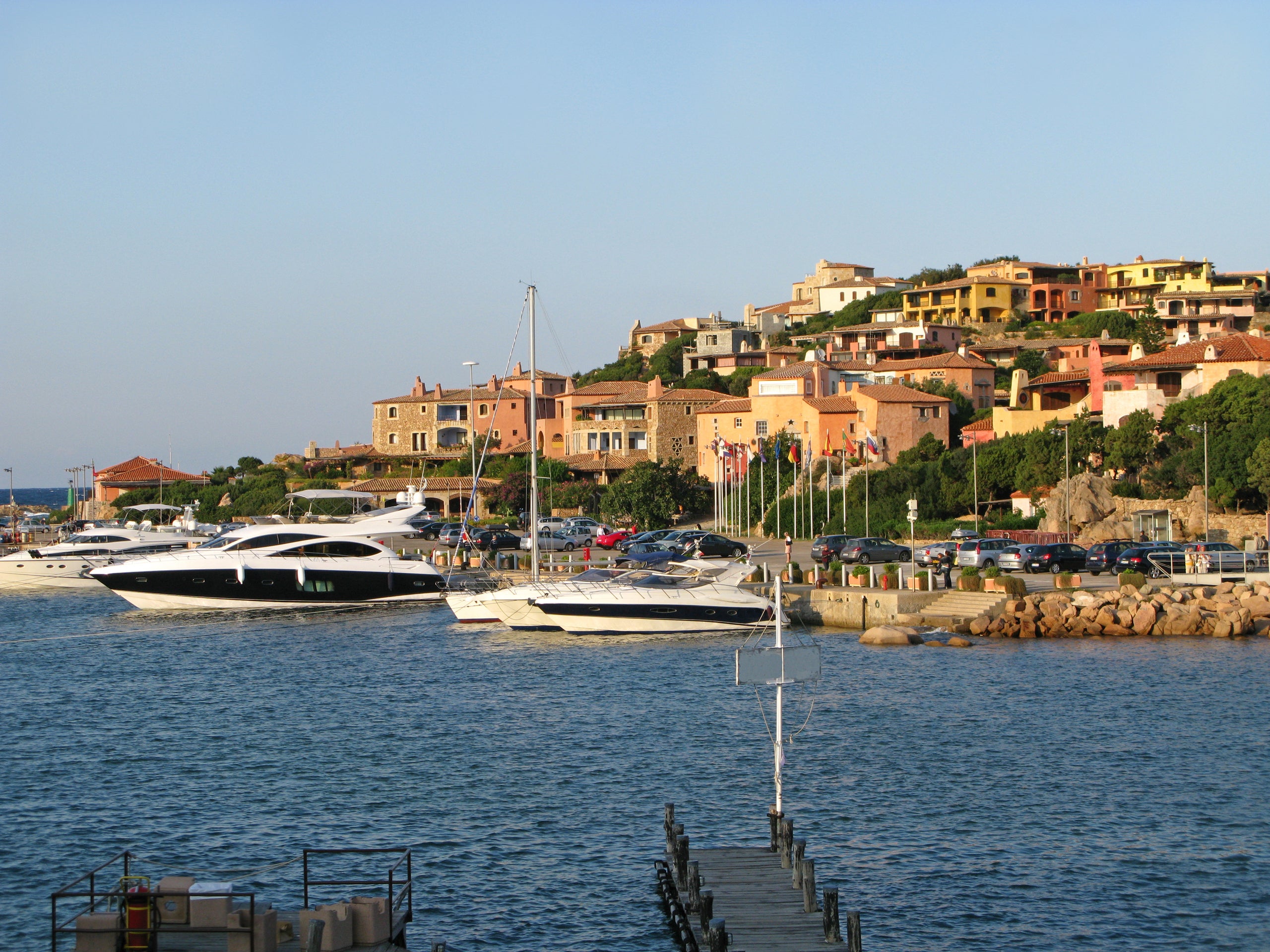 The luxury seaside resort of Porto Cervo sprung up in the 1960s and is a popular spot for luxury yachts