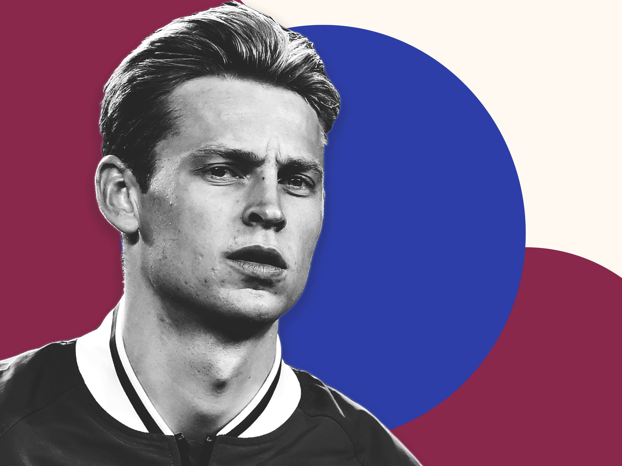 Barcelona midfielder Frenkie de Jong is engaged in a stand-off with Barcelona over deferred wages
