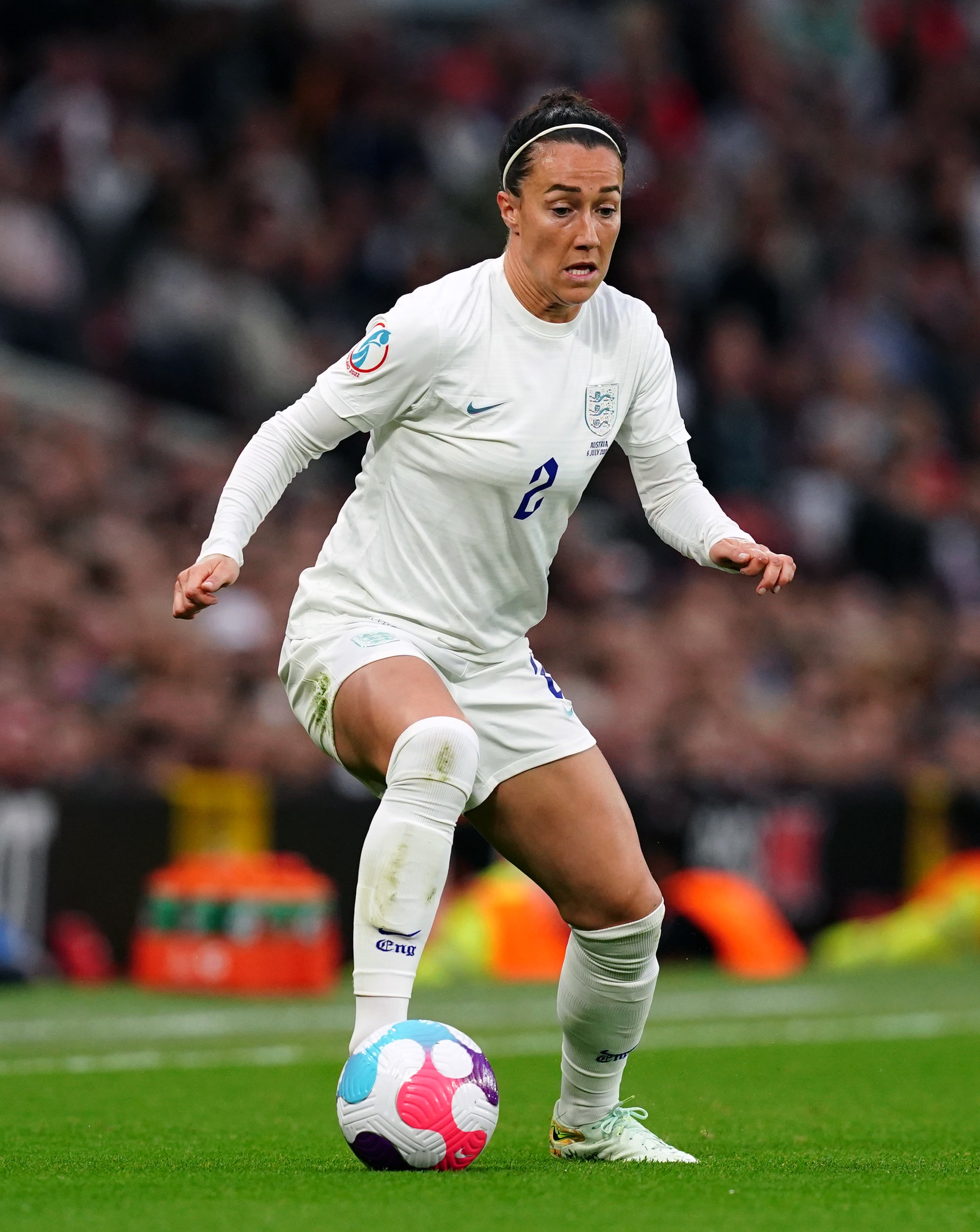 England’s Lucy Bronze earns around £200,000 a year – the same amount some Premier League players make in a week (Martin Rickett/PA)