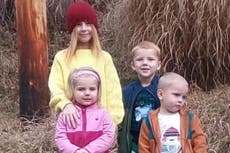 Pictured: Four siblings under eight who were killed after being swept from their parents in Kentucky floods