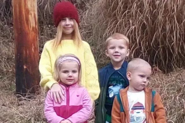 <p>The Noble siblings: Madison, top left, Riley, top right, Neveah, bottom left, and Chance, bottom right</p>