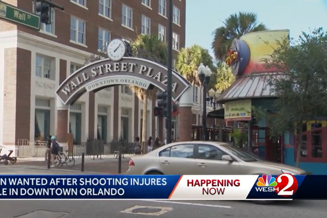 <p>A mass shooting in downtown Orlando left seven people injured, while the gunman remained at large, police said Sunday</p>