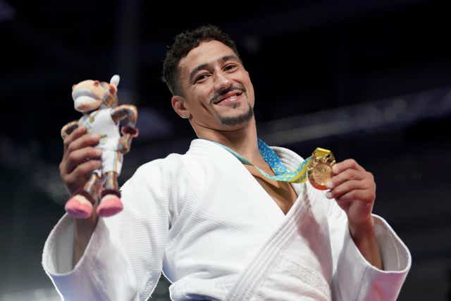 Ashley McKenzie became a double Commonwealth champion following victory in Birmingham (David Davies/PA)