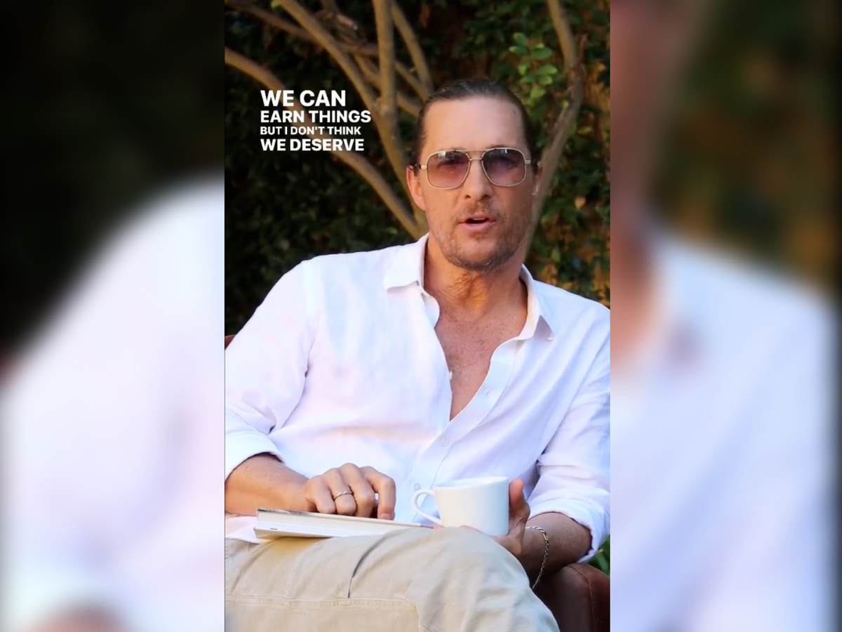 Matthew McConaughey fans label actor a ‘guru’ for his ‘inspiring’ message about entitlement