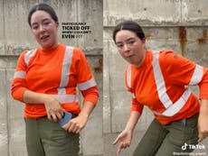 Construction worker calls out the shallow pockets on her workwear pants in comparison to men’s