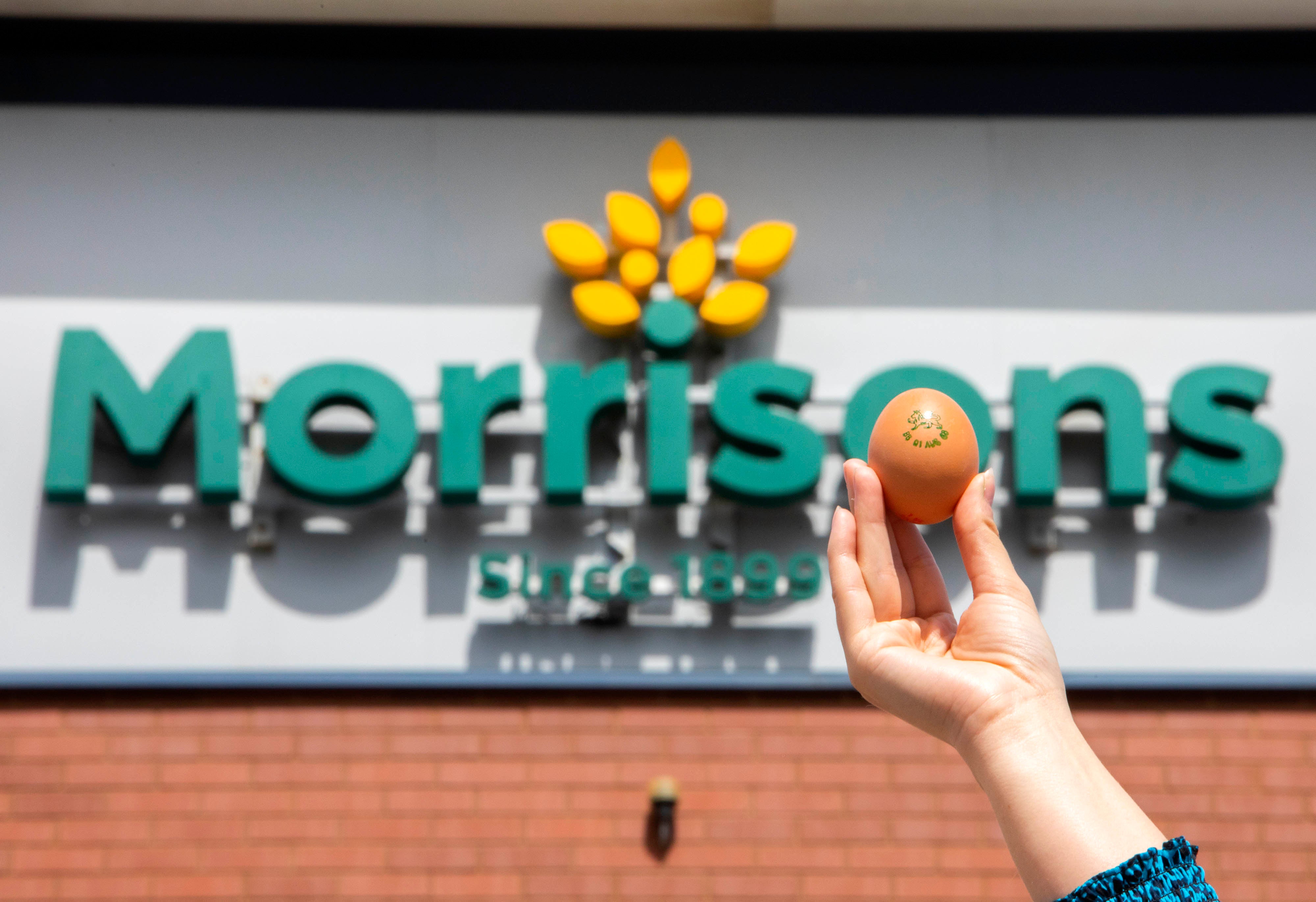 Morrisons has become the first supermarket to launch its own line of carbon-neutral eggs (Lucy Ray/PA)