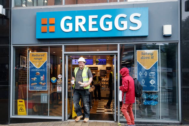 Bakery chain Greggs said its sales jumped in the first half of the year as customers turned to value meals amid the cost-of-living squeeze (Danny Lawson/ PA)