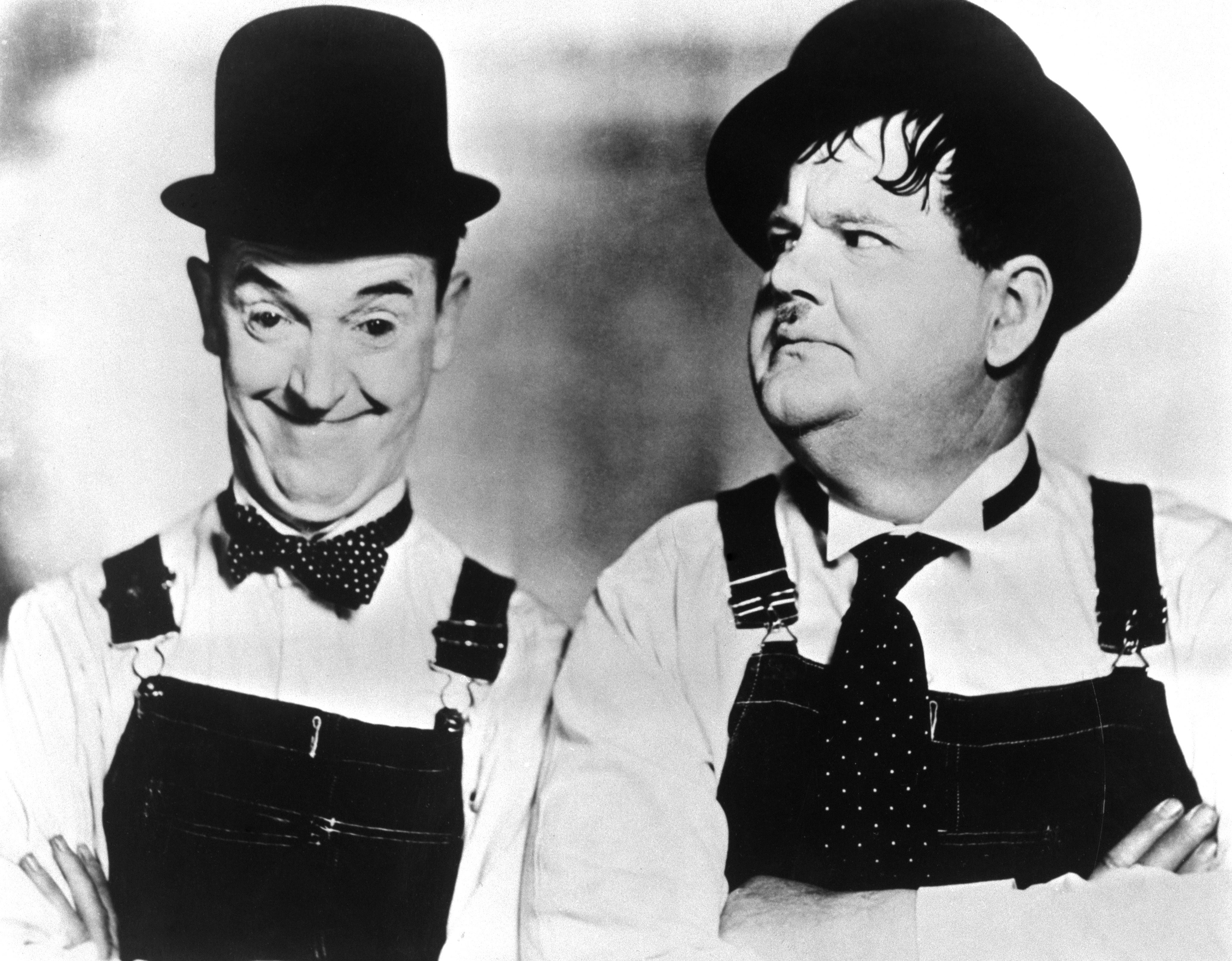 Comedy duo Stan Laurel and Oliver Hardy (PA)