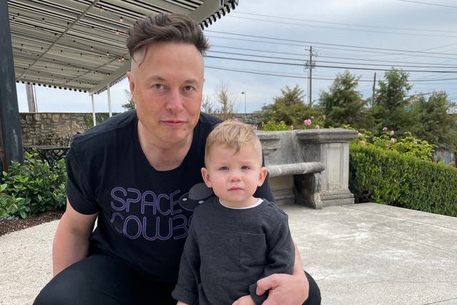<p>Elon Musk shares a phtoograph of himself and his son on Twitter</p>
