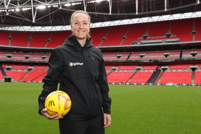 Casey Stoney is an ambassador for McDonald’s Fun Football (Mark Robinson/Handout/PA)