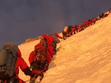 The K2 Rush Hour: Climbers wait in long queues on deadly Himalayan summit