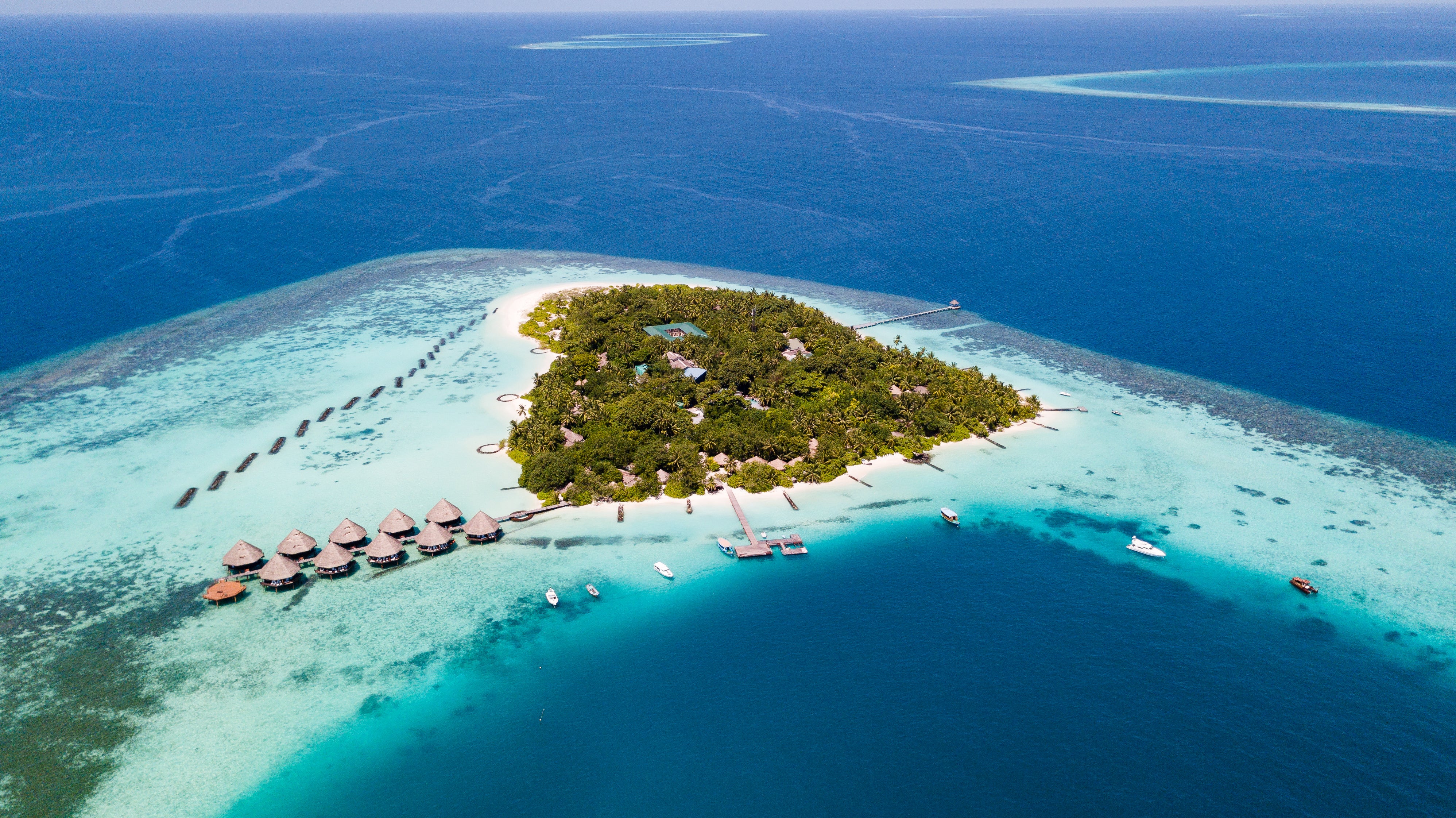 Maldives islands have fine-sand beaches and warm water for swimming