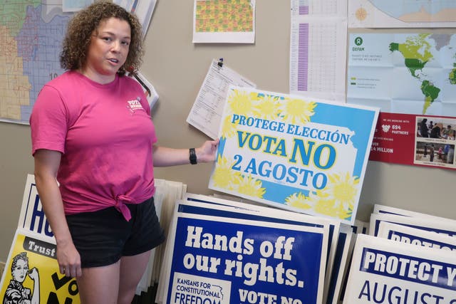 <p>Kansas decidirá en un referéndum si se protege el derecho al aborto </p>