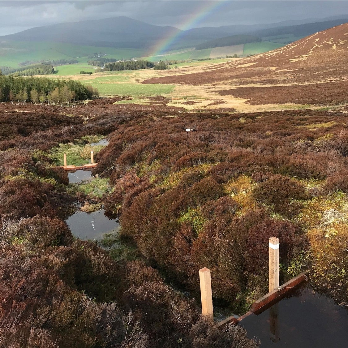 Images of dams that could retain water to be used in distilleries during dry periods (University of Aberdeen/PA)